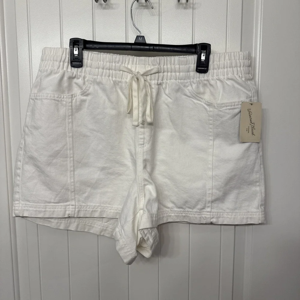 Women's Universal Threads High -Rise Drawstring Denim Beach Shorts XXL  NWT
